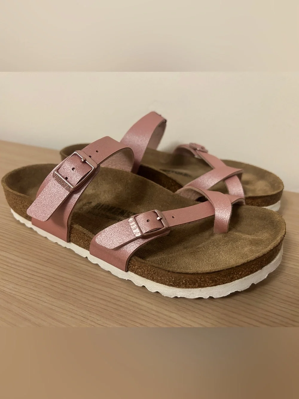 Birkenstock Mayari Multi-Strap Sandals Pink Size 38 Regular Width